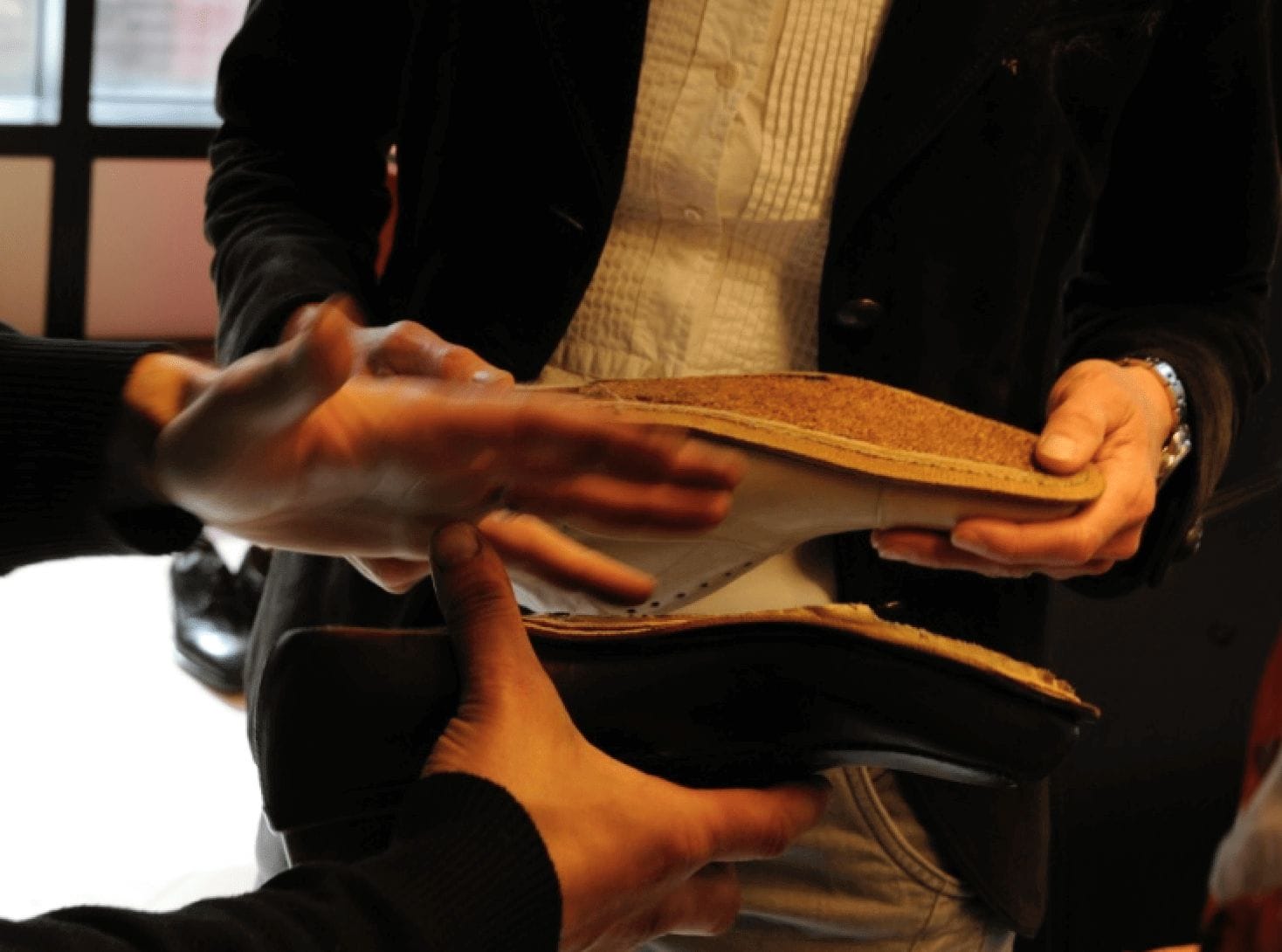 at sassetti checking cork sole | Cervo Volante