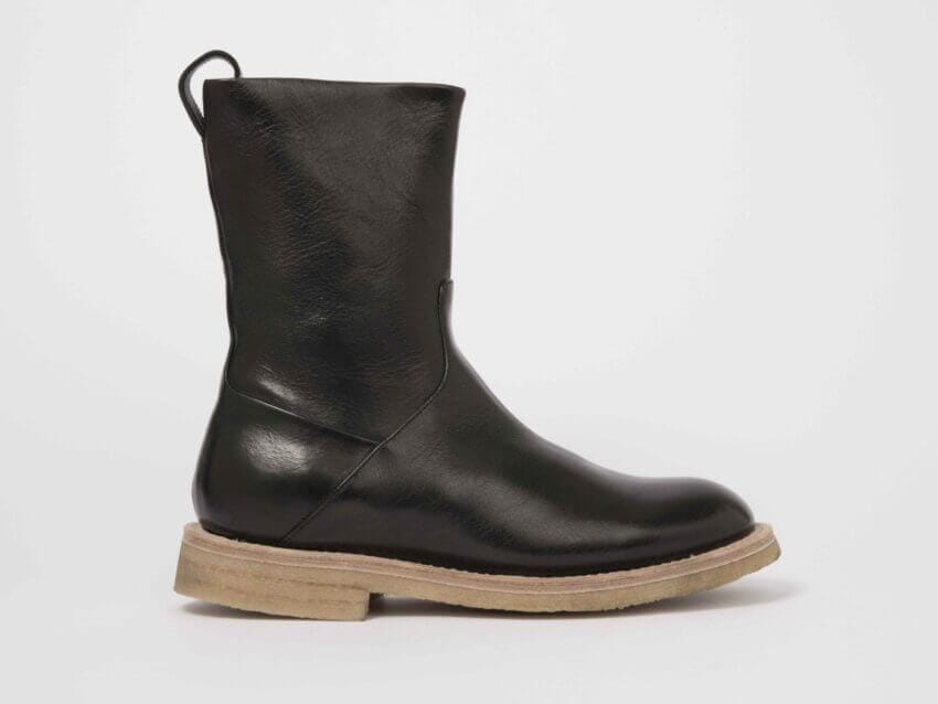 Samada, ein ökologischer Hirschleder-Stiefel für die kalte Jahreszeit.