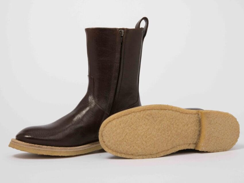 Samada, ein ökologischer Hirschleder-Stiefel für die kalte Jahreszeit.